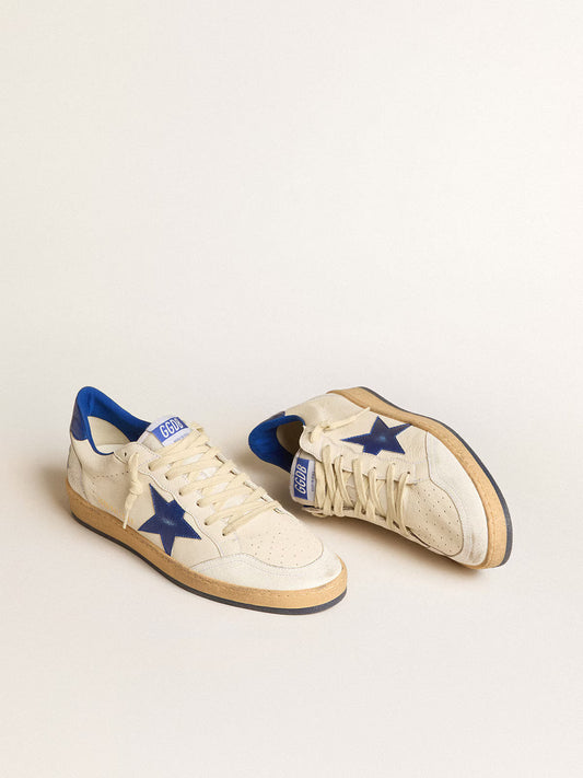Ball Star Wishes pour homme en cuir nappa blanc avec étoile et contrefort bleuet